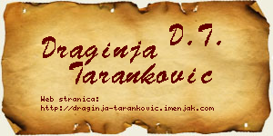 Draginja Taranković vizit kartica
